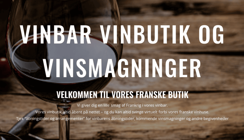 Vinbar i Fjand - Vores Franske Butik